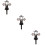 3Pcs Metal Cemetery Cross Stake For Grave Yard Decor 11