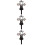 3Pcs Metal Cemetery Cross Stake For Grave Yard Decor 10