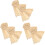 6 Pcs Polyester Table Runner For Wedding Party 4