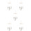 5Pcs Crib Mobile Cloud Shape Hanging Decoration Felt Ball Pendant 10