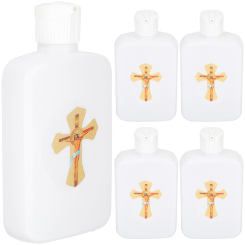 18 Pcs Empty Holy Water Bottles Catholic Christian Cross Container
