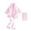 3Pz Vestaglie Baby Rosa Morbide E Assorbenti Per 1