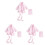 3Pz Vestaglie Baby Rosa Morbide E Assorbenti Per 2