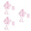 3Pz Vestaglie Baby Rosa Morbide E Assorbenti Per 7