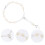 4Pcs Durable Silver Beaded Cross Bracelets Religious Jewelry 10