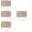 4Pz Pochette Beige in Per E Banchetto 8
