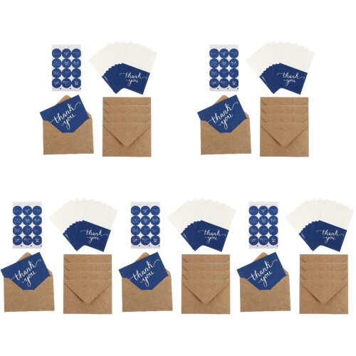 80Pz Carte Ringraziamento Nuziali Con Buste - Design Raffinato 1