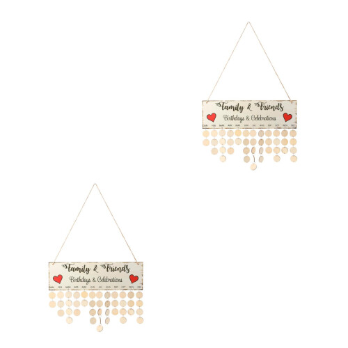 2 Pcs De Diy Para Calendário De Aniversários 2
