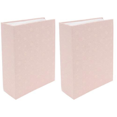 2Pcs Álbum De Fotos 4D 6 Polegadas 100 Folhas Flores E 2