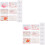24 Conjuntos De Convites Com Envelopes Para 6