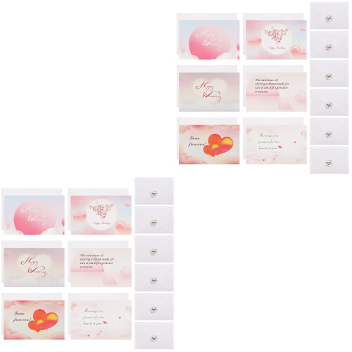 24 Conjuntos De Convites Com Envelopes Para 2