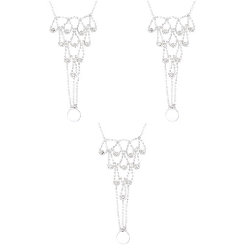 3Pcs Tornozeleira De Noiva Com E Pingente Para Mulheres 2