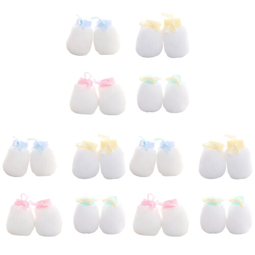 12 Pares De Luvas De Bebê Inverno Algodão Sem Arranhões 1