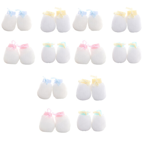 12 Pares De Luvas De Bebê Inverno Algodão Sem Arranhões 2