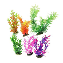 18 Peças Planta Artificial Subaquática Grama Do Mar Para