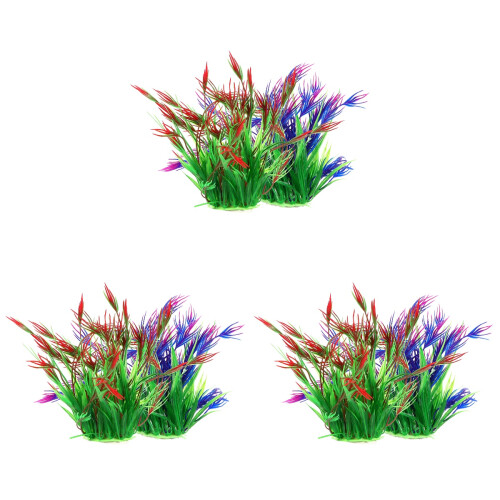 6 Unidades De Artificiais Para Com Grama Decorativa 1
