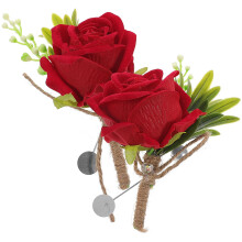 8 Unidades Coroas De Noivo E Buquês De Rosas Para