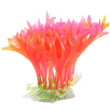 3 Peças Simuladas Chifres Pequeno Coral Rosa Para Terrário