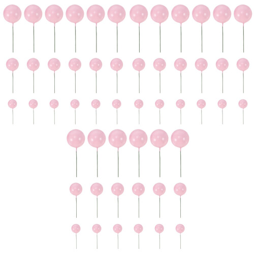90 Unidades Mini Espuma Bola Cupcake Topper Para Decoração De Bolo 2