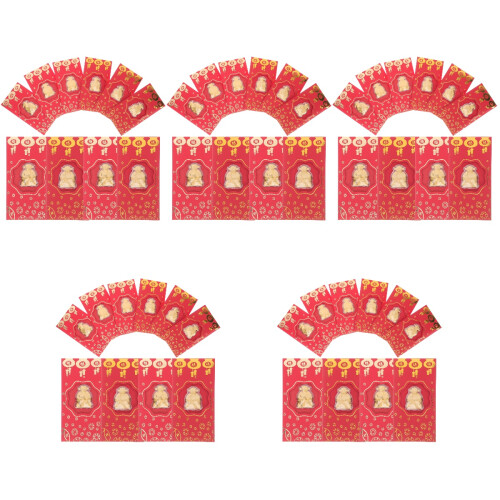 50 Unidades Envelopes Vermelhos Chinês Deidade Para Dinheiro 2