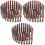 3Pcs Miniatura De De Para Casa De Bonecas 3