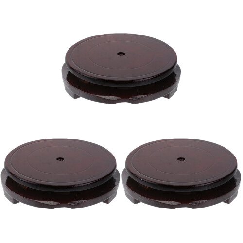 3Pcs Base Redonda Para Cachepô Suculentas 2