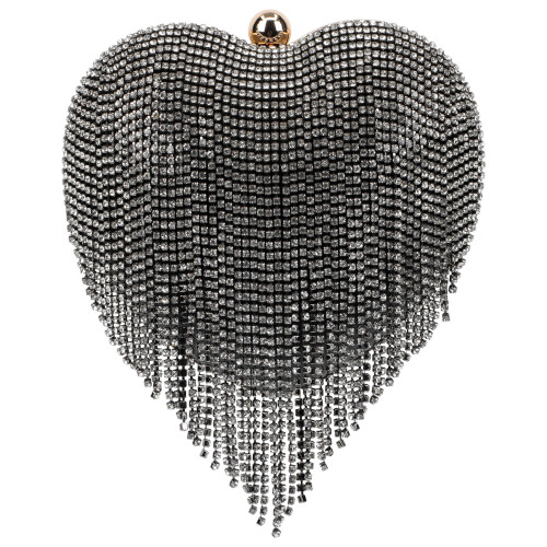 Elegant Heart Shaped Clutch Bag Para De Gala
