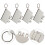 8Pcs Chaveiro Sublimação Para Mãe Artesanato 3