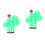2 Unidades Decoração Falso 10