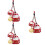 3Pcs Pingente De Sorte Japonês Para Bolsa Mochila 9