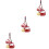 3Pcs Pingente De Sorte Japonês Para Bolsa Mochila 7