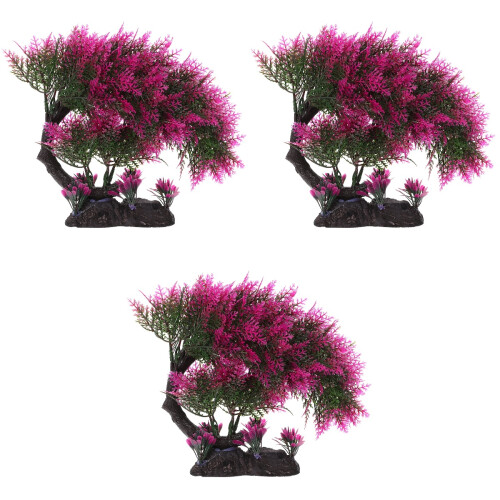 3Pcs Árvore Artificial Imitação Para Escritório 2