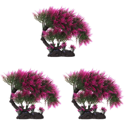 3Pcs Árvore Artificial Imitação Para Escritório 1