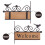 2Pcs Enfeite De Parede Boas- Com Madeira E 10