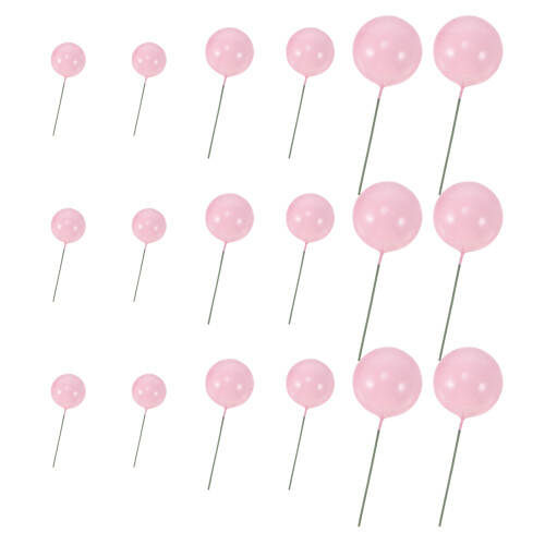 120 Pcs Mini Bolas De Espuma Para Cupcake Topper Decoração De Bolo