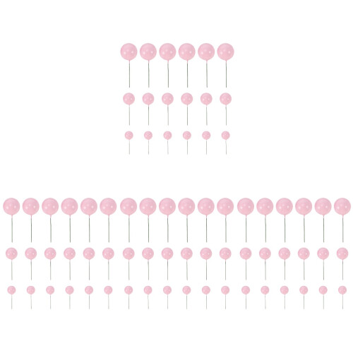 120 Pcs Mini Bolas De Espuma Para Cupcake Topper Decoração De Bolo 1