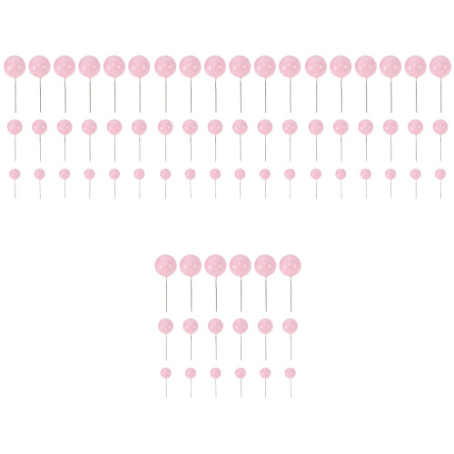 120 Pcs Mini Bolas De Espuma Para Cupcake Topper Decoração De Bolo 2