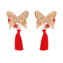 2Pares Clipe De Chinês Multicolorido Com Tassel Para Diário