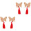2Pares Clipe De Chinês Multicolorido Com Tassel Para Diário 3