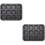 2Pcs Antiaderente Para Brownie E Cupcake, Vários Compartimentos 6