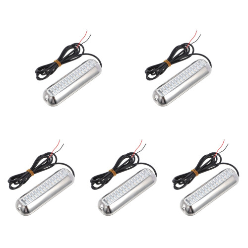 5Pcs Led Subaquático Aço Inoxidável Para 2