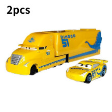 (Yellow)Coches Jackson Storm Cruz Ramírez Metal Fundición Coche Juguetes Camión Niños Regalo