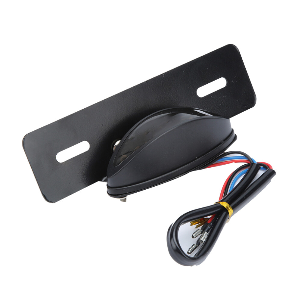 Universal 12V Motorcycle Led Brake Tail With Smoky Lens And Glow Light/Red 7901359792611