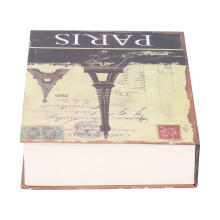 Simuliertes Buch-Form-Eisentresor mit Schlüssel, 22,2x15,3x4,5cm
