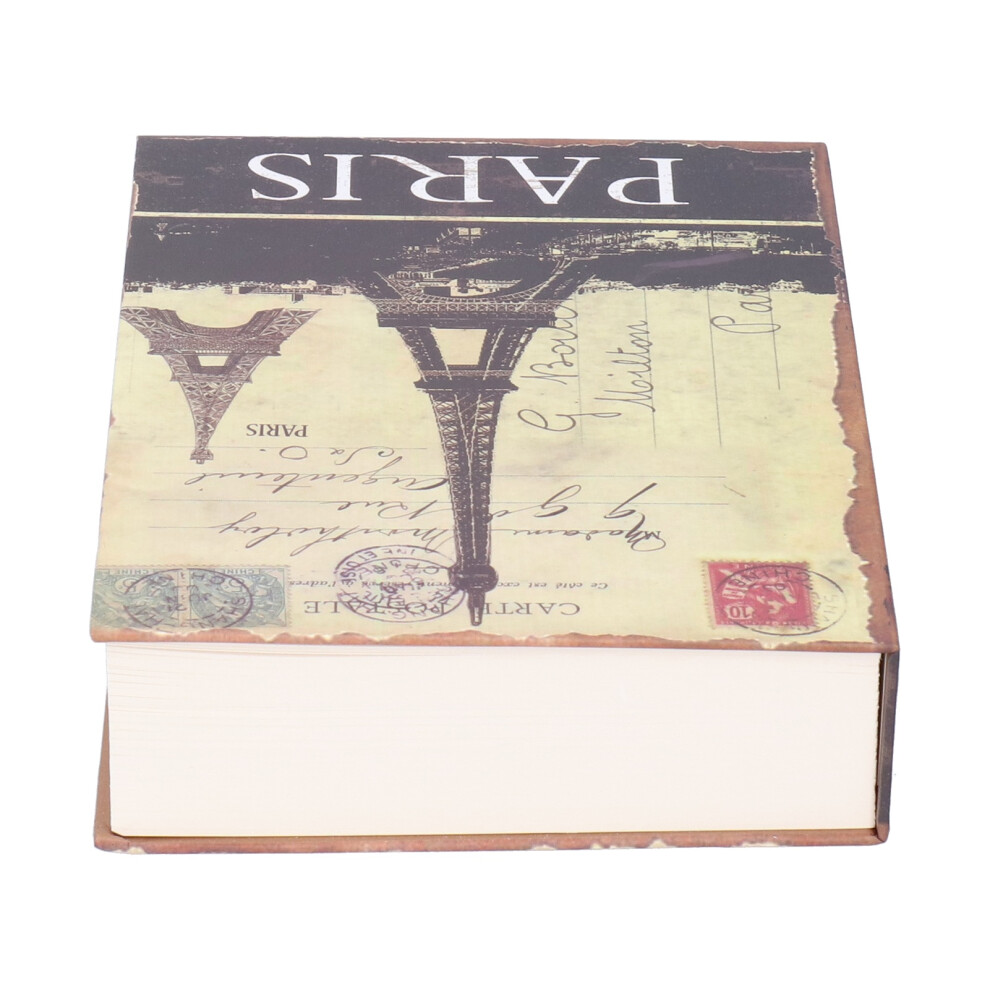 Simulated Book Safe Box With Keys, Iron & Paper, 22.2X15.3x4.5cm 4171359794899