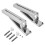 2x Stainless Steel Microwave Wall Mount Brackets, Foldable, 77lbs Capacity 6