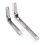 2x Stainless Steel Microwave Wall Mount Brackets, Foldable, 77lbs Capacity 12