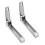 2x Stainless Steel Microwave Wall Mount Brackets, Foldable, 77lbs Capacity 15