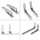 2x Stainless Steel Microwave Wall Mount Brackets, Foldable, 77lbs Capacity 3