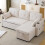 3-in-1 Convertible Sofa Bed with Internal Storage Chaise 16